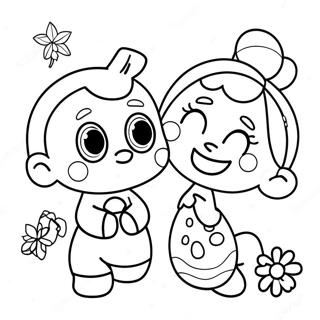 Cocomelon Christmas Coloring Pages