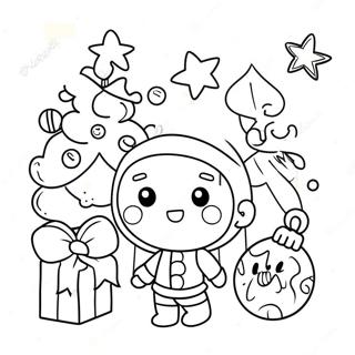 Cocomelon Christmas Characters Coloring Page 31103-24912