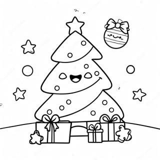 Joyful Cocomelon Christmas Tree Coloring Page 31104-24915