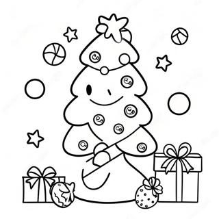 Joyful Cocomelon Christmas Tree Coloring Page 31104-24916