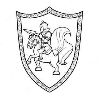 Knight Shield Coloring Page 31114-24923