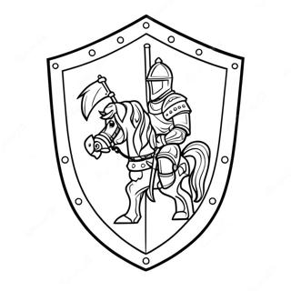 Knight Shield Coloring Page 31114-24924