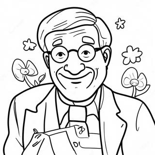 Grandfather Happy Fathers Day Grandpa Coloring Pages