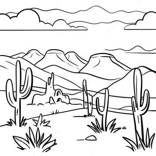 New Mexico Landscape Coloring Page 31163-24954