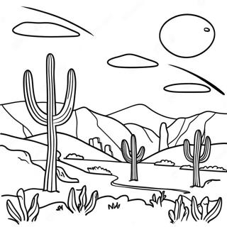 New Mexico Landscape Coloring Page 31163-24955