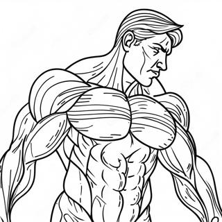 Detailed Human Muscles Coloring Page 31174-24972