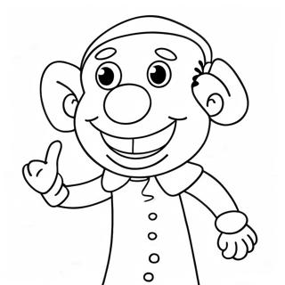 Funny Puppet Coloring Page 31184-24978