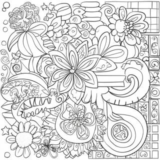 Doodle Art Coloring Pages