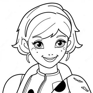 Marinette Miraculous Ladybug Coloring Page 31213-25003