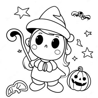 Trick Or Treat Halloween Coloring Page 3126-2538