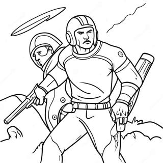 Hunter Leading The Bad Batch Coloring Page 31364-45662