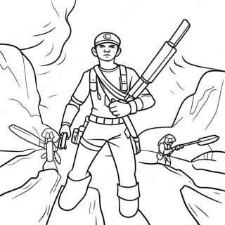 Hunter Leading The Bad Batch Coloring Page 31364-45663