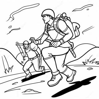 Hunter Leading The Bad Batch Coloring Page 31364-45664