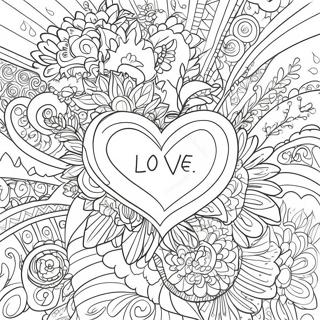 Love For Adults Coloring Page 3136-2548