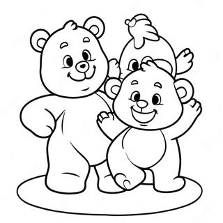 Cheerful Care Bear Cousins Coloring Page 31384-25133