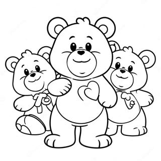 Cheerful Care Bear Cousins Coloring Page 31384-25136