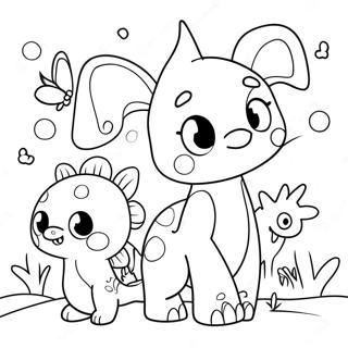 Cute Palworld Creatures Coloring Page 31394-25144