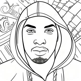 Hood Swag Gangsta Coloring Page 31403-25147