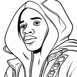 Hood Swag Gangsta Coloring Page 31403-25148