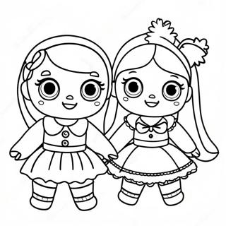 Lol Surprise Dolls In Festive Outfits Coloring Page 31424-25162