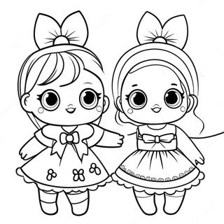 Lol Surprise Dolls In Festive Outfits Coloring Page 31424-25163