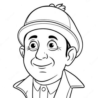 Chespirito With A Funny Hat Coloring Page 31454-25189