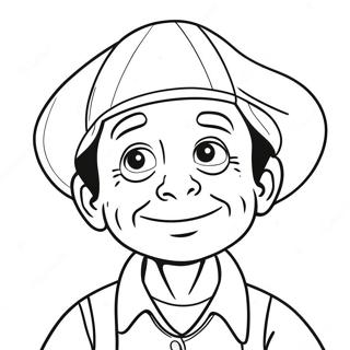 Chespirito With A Funny Hat Coloring Page 31454-25190