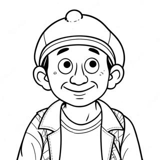 Chespirito With A Funny Hat Coloring Page 31454-25192