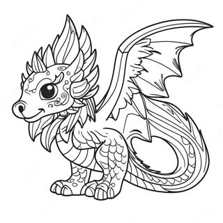 Shaded Fantasy Creature Coloring Page 31474-25202