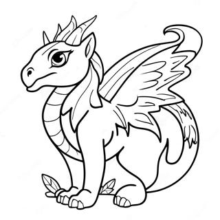 Shaded Fantasy Creature Coloring Page 31474-25203