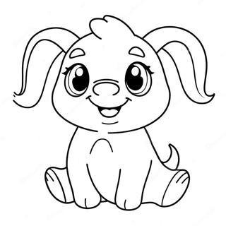 Cute Cartoon Butt Coloring Page 31483-25211