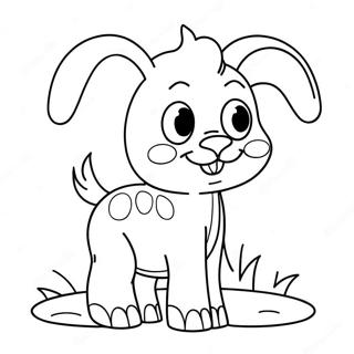 Funny Animal Butt Coloring Page 31484-25216