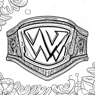 Wwe Championship Belt Coloring Page 31503-25225