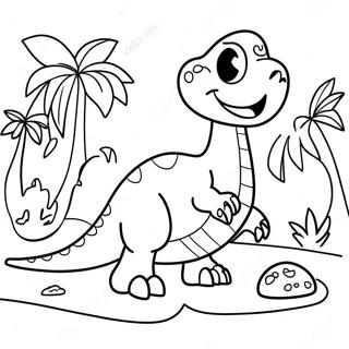 Dinosaur Easter Egg Hunt Coloring Page 31523-25239