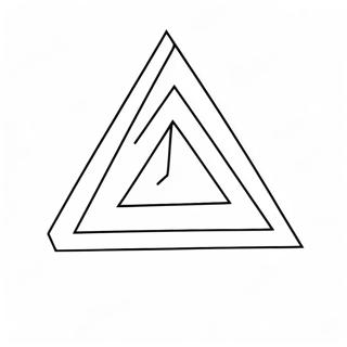 Triangle Coloring Pages