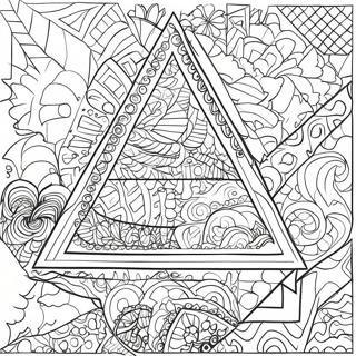 Colorful Triangle Patterns Coloring Page 31544-25263