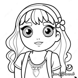 Rainbow High Ruby Coloring Pages