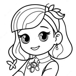 Rainbow High Ruby Character Coloring Page 31573-25279