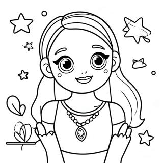 Ruby From Rainbow High With Sparkling Accessories Coloring Page 31574-25285