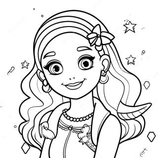 Rainbow High Ruby Coloring Pages