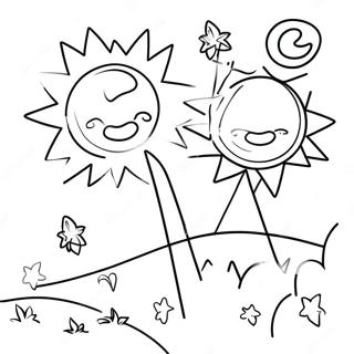 Day And Night Coloring Page 31583-25291