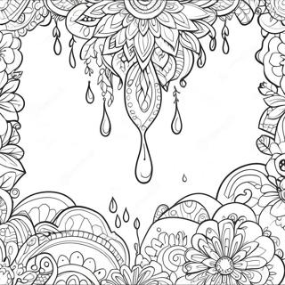 Drip Coloring Pages