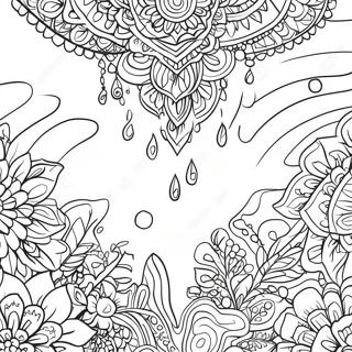 Drip Coloring Page With Colorful Patterns 31613-25310