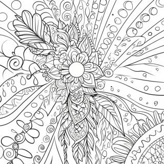 Drip Coloring Page With Colorful Patterns 31613-25311