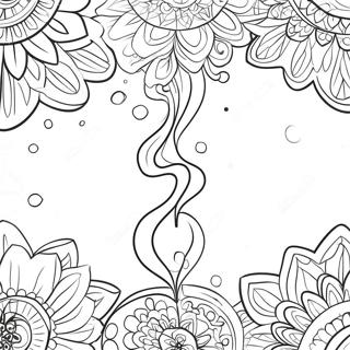 Drip Coloring Page With Colorful Patterns 31613-25312