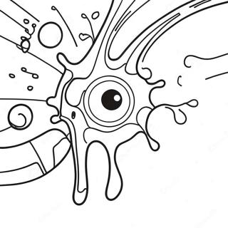 Fun Drip Art Coloring Page For Kids 31614-25317