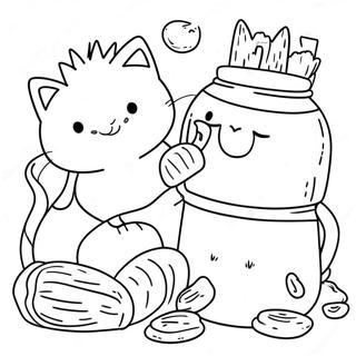 Adventurous Cats Vs Pickles Coloring Page 31644-25343