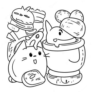 Adventurous Cats Vs Pickles Coloring Page 31644-25344