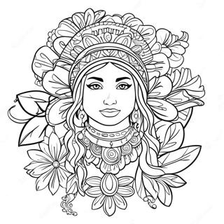 Hispanic Coloring Pages