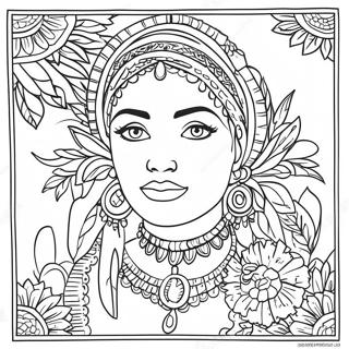 Hispanic Culture Coloring Page 31653-25363